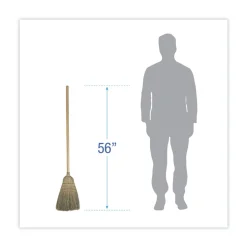 Boardwalk 56 in. Warehouse Broom with Corn Fiber Bristles - Natural