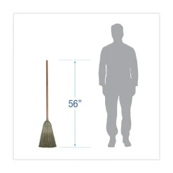 Boardwalk 56 in. Warehouse Broom with Yucca/Corn Fiber Bristles - Natural