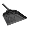 Boardwalk 12 in. Wide Metal Dust Pan with 2 in. Handle - Black