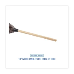 Boardwalk 10 in. Wood Handle Professional Ostrich Feather Duster