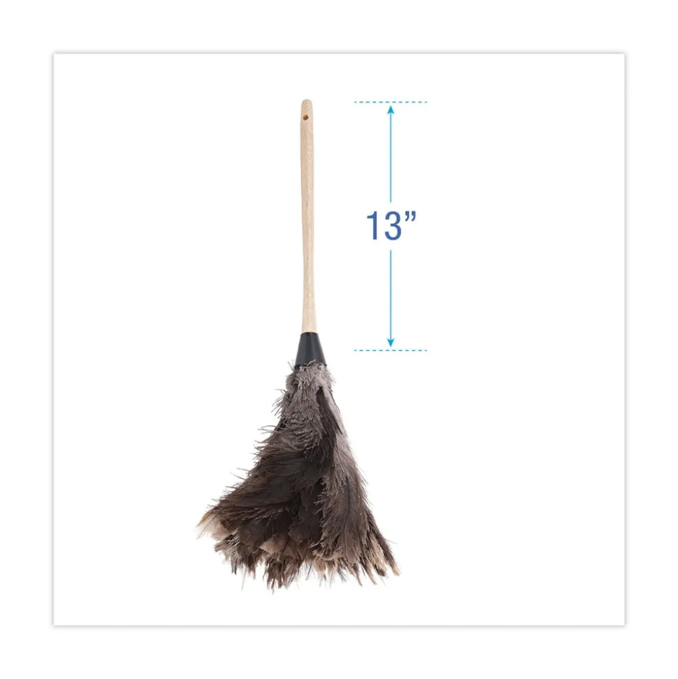 Boardwalk 13 in. Wood Handle Professional Ostrich Feather Duster