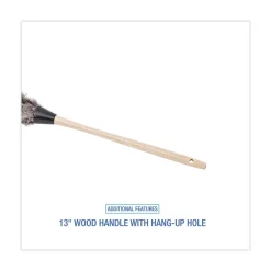 Boardwalk 13 in. Wood Handle Professional Ostrich Feather Duster
