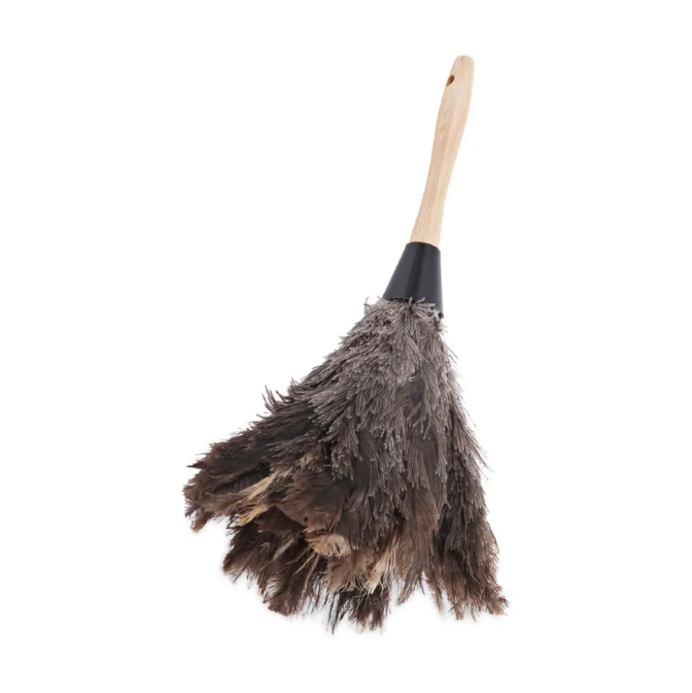 Boardwalk 6 in. Wood Handle Professional Ostrich Feather Duster