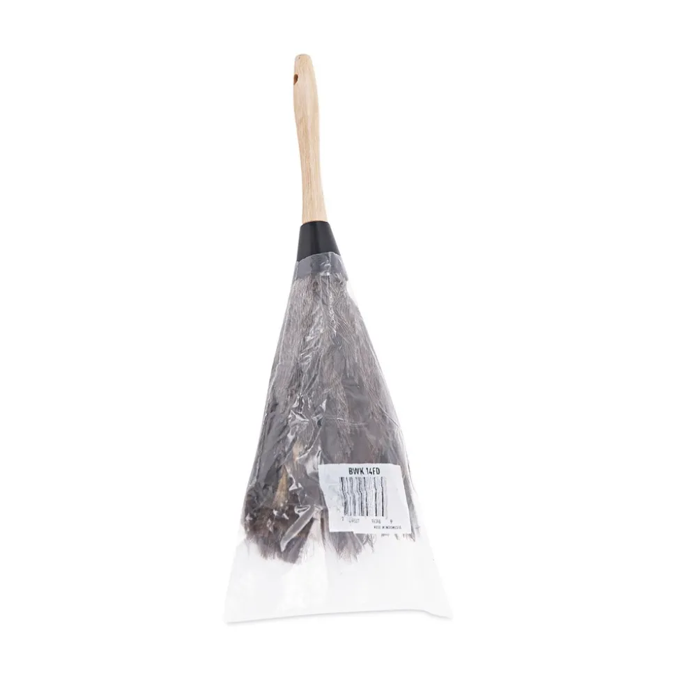 Boardwalk 6 in. Wood Handle Professional Ostrich Feather Duster