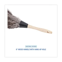 Boardwalk 6 in. Wood Handle Professional Ostrich Feather Duster