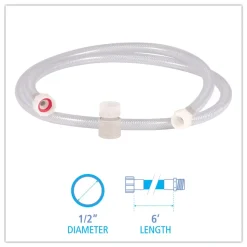 Boardwalk 0.5 in. x 6 ft. PDC Hose Kit - Clear/Green (1-Kit)