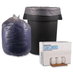 Boardwalk 38 in. x 58 in. 60 gal. 1.4 mil Low Density Can Liners - Clear (100/Carton)