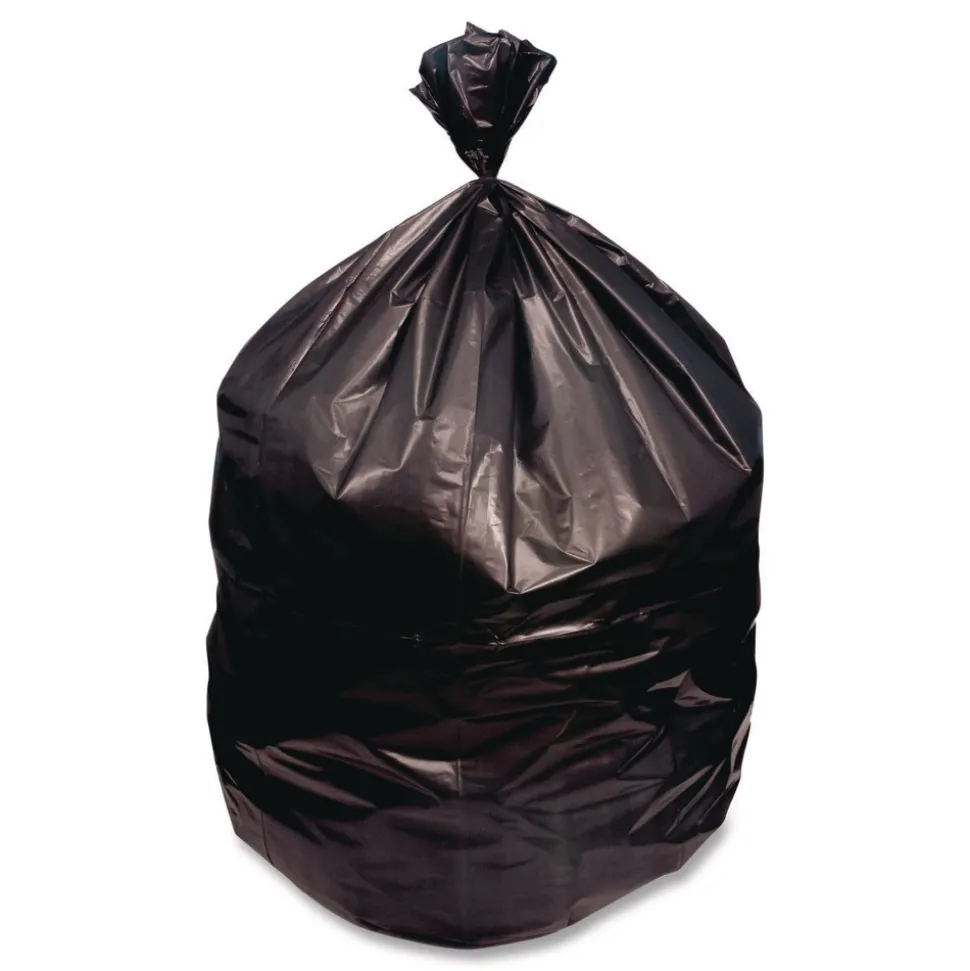 Boardwalk 40 in. x 48 in. 45 gal. 22 mic High-Density Can Liners - Black (150/Carton)