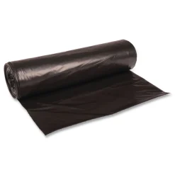Boardwalk 43 in. x 47 in. 56 gal. 1.6 mil Recycled Low-Density Polyethylene Can Liners - Black (100/Carton)