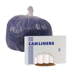Boardwalk 38 in. x 58 in. 60 gal. 19 mic High-Density Can Liners - Natural (150/Carton)
