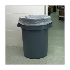 Boardwalk 40 in. x 48 in. 45 Gallon 13 mic High Density Industrial Coreless Roll Can Liners - Natural (250/Carton)