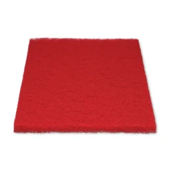 Boardwalk 28 in. x 14 in. Buffing Floor Pads - Red (10/Carton)