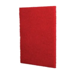 Boardwalk 28 in. x 14 in. Buffing Floor Pads - Red (10/Carton)