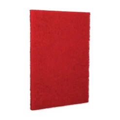 Boardwalk 28 in. x 14 in. Buffing Floor Pads - Red (10/Carton)