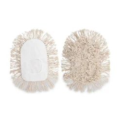 Boardwalk 17.5 in. x 13.5 in. Cotton Wedge Dust Mop Head - White