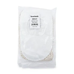Boardwalk 17.5 in. x 13.5 in. Cotton Wedge Dust Mop Head - White