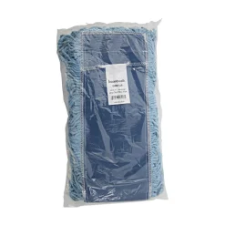 Boardwalk 48 in. x 5 in. Cotton/Synthetic Blend Dust Mop Head - Blue