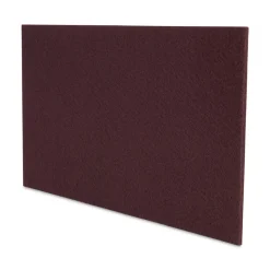 Boardwalk 28 in. x 14 in. Deep Scrub Pads - Maroon (10/Carton)