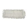 Boardwalk 24 in. x 5 in. Disposable Cotton/Synthetic Cut End Dust Mop Head - White