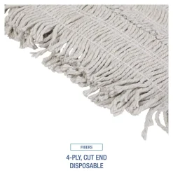 Boardwalk 18 in. x 5 in. Disposable Cotton Dust Mop Head