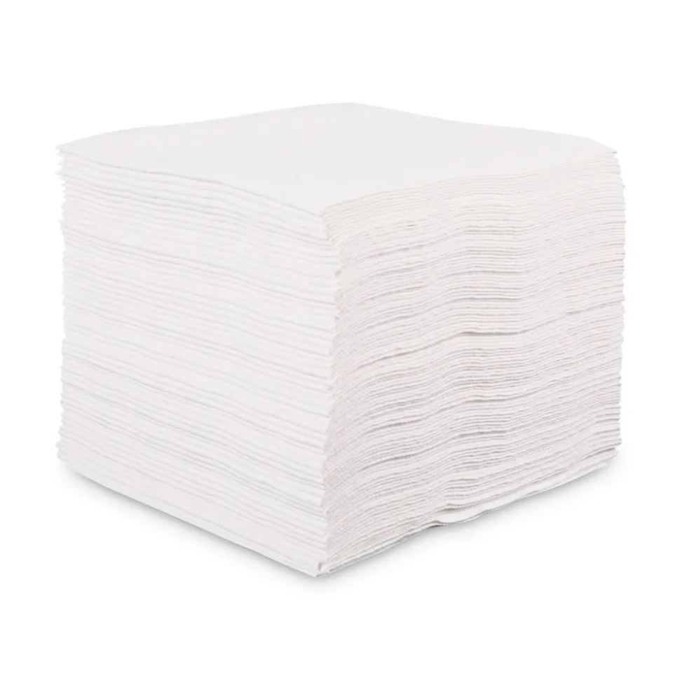 Boardwalk 12 in. x 13 in. DRC Wipers - White (90 Bag, 12 Bags/Carton)