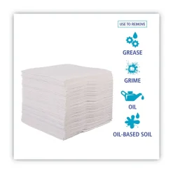 Boardwalk 12 in. x 13 in. DRC Wipers - White (90 Bag, 12 Bags/Carton)