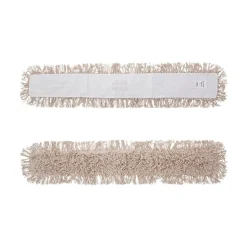 Boardwalk 48 in. x 5 in. Hygrade Cotton Industrial Dust Mop Head - White