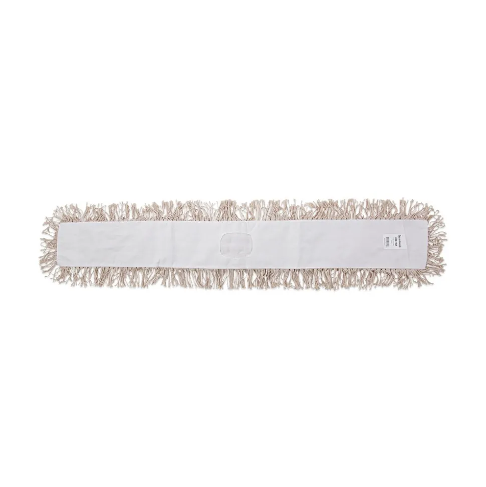 Boardwalk 48 in. x 5 in. Hygrade Cotton Industrial Dust Mop Head - White