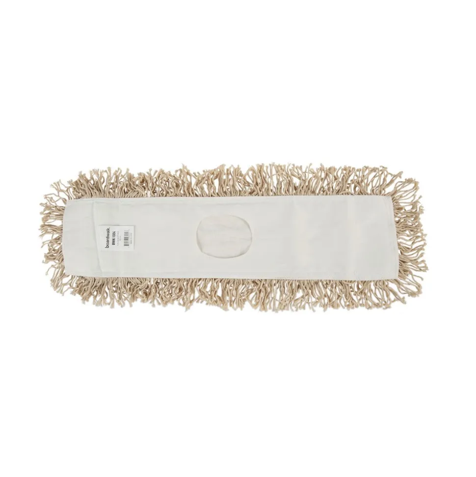 Boardwalk 24 in. x 5 in. Industrial Hygrade Cotton Dust Mop Head - White