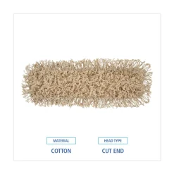 Boardwalk 24 in. x 5 in. Industrial Hygrade Cotton Dust Mop Head - White