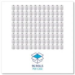 Boardwalk 4.5 in. x 4.5 in. 2-Ply Septic Safe Toilet Tissue - White (96/Carton)