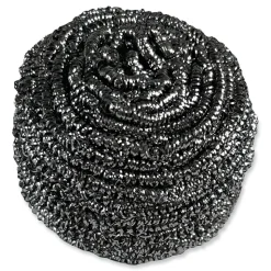 Boardwalk 3.93 in. x 1.96 in. Stainless Steel Scrubber - Silver (72/Carton)