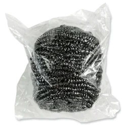 Boardwalk 3.93 in. x 1.96 in. Stainless Steel Scrubber - Silver (72/Carton)