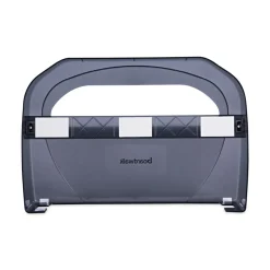 Boardwalk 17.25 in. x 3.13 in. x 11.75 in. Toilet Seat Cover Dispenser - Smoke Black