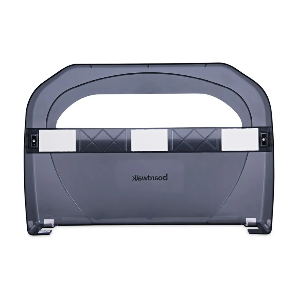 Boardwalk 17.25 in. x 3.13 in. x 11.75 in. Toilet Seat Cover Dispenser - Smoke Black