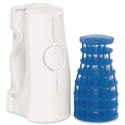 Boardwalk 2.62 in. x 2.75 in. x 5.5 in. Solid Air Freshener Dispenser - White