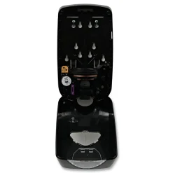 Boardwalk 6 in. x 4.05 in. x 10.58 in. 1200 mL Touch-Free Foam Soap Dispenser - Black