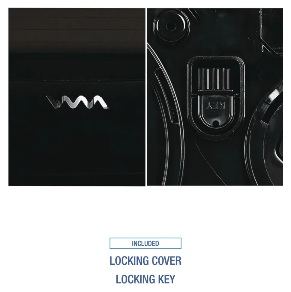 Boardwalk 20.25 in. x 6 in. x 12.25 in. Jumbo Twin Toilet Tissue Dispenser - Black