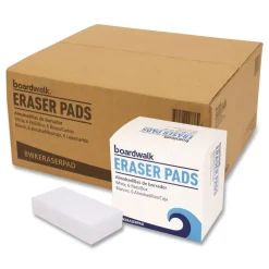 Boardwalk 2.5 in. x 4.5 in. x 1 in. Eraser Pads - White (6 Packs/Carton)