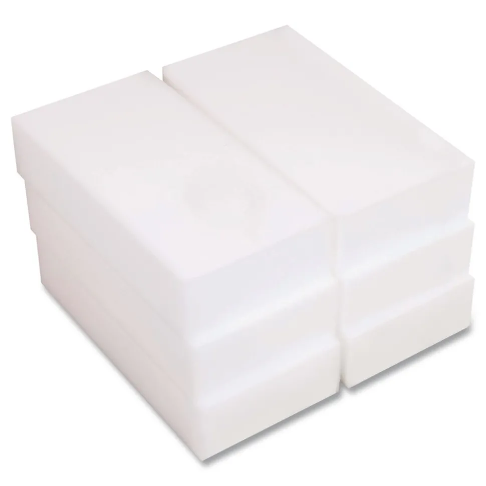 Boardwalk 2.5 in. x 4.5 in. x 1 in. Eraser Pads - White (6 Packs/Carton)
