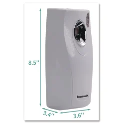 Boardwalk 9.5 in. x 3.5 in. x 3.75 in. Metered Air Freshener Dispenser - White (12/Carton)
