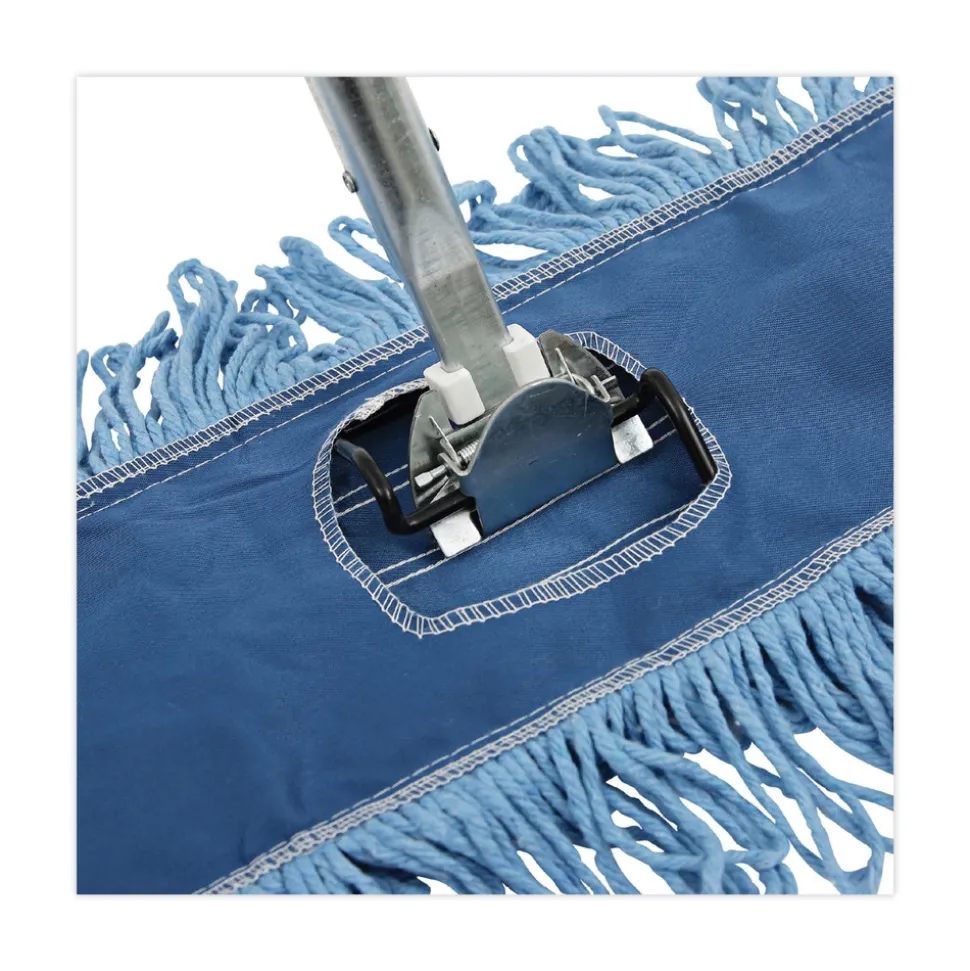 Boardwalk 24 in. x 5 in. Zinc Plated Clip-On Dust Mop Frame