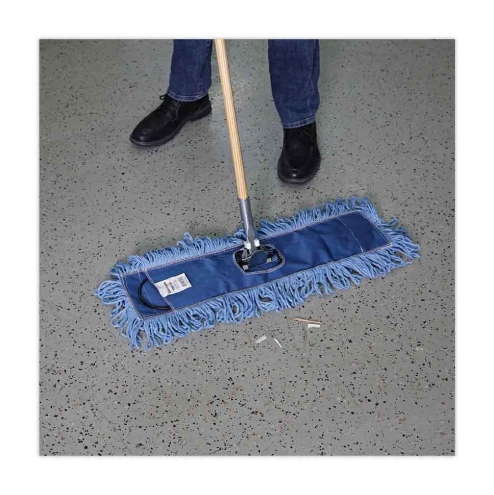 Boardwalk 24 in. x 5 in. Zinc Plated Clip-On Dust Mop Frame