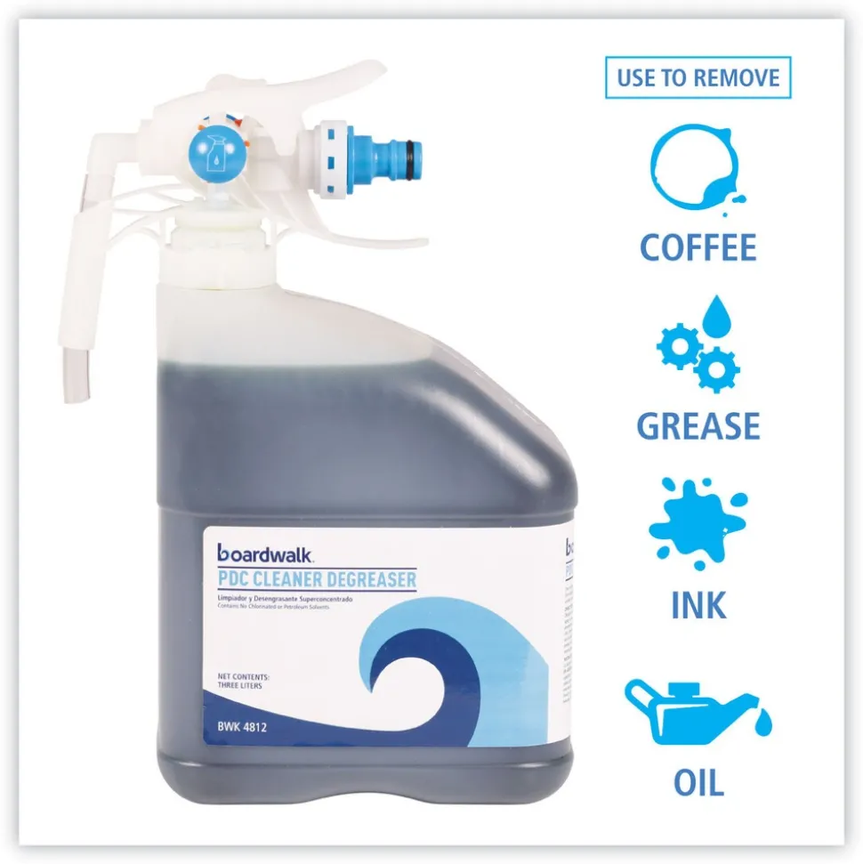 Boardwalk 3 L Bottle PDC Cleaner Degreaser - Unscented (2/Carton)