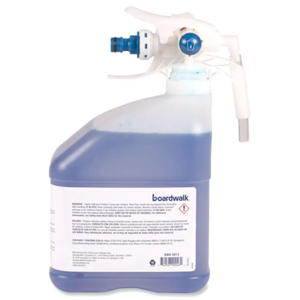 Boardwalk 3 L Bottle PDC Glass Cleaner - Unscented (2/Carton)