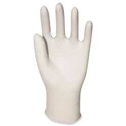 Boardwalk 4.4 mil 12 in. Long Powder-Free General-Purpose Latex Gloves - Large, Natural (100/Box)