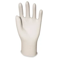 Boardwalk 4.4 mil 12 in. Long Powder-Free General-Purpose Latex Gloves - Medium, Natural (100/Box)