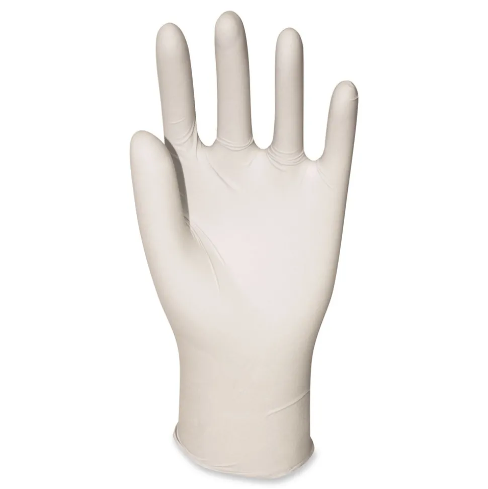 Boardwalk 4.4 mil 9.5 in. Long Powder-Free General-Purpose Latex Gloves - Medium, Natural (100/Box, 10 Boxes/Carton)