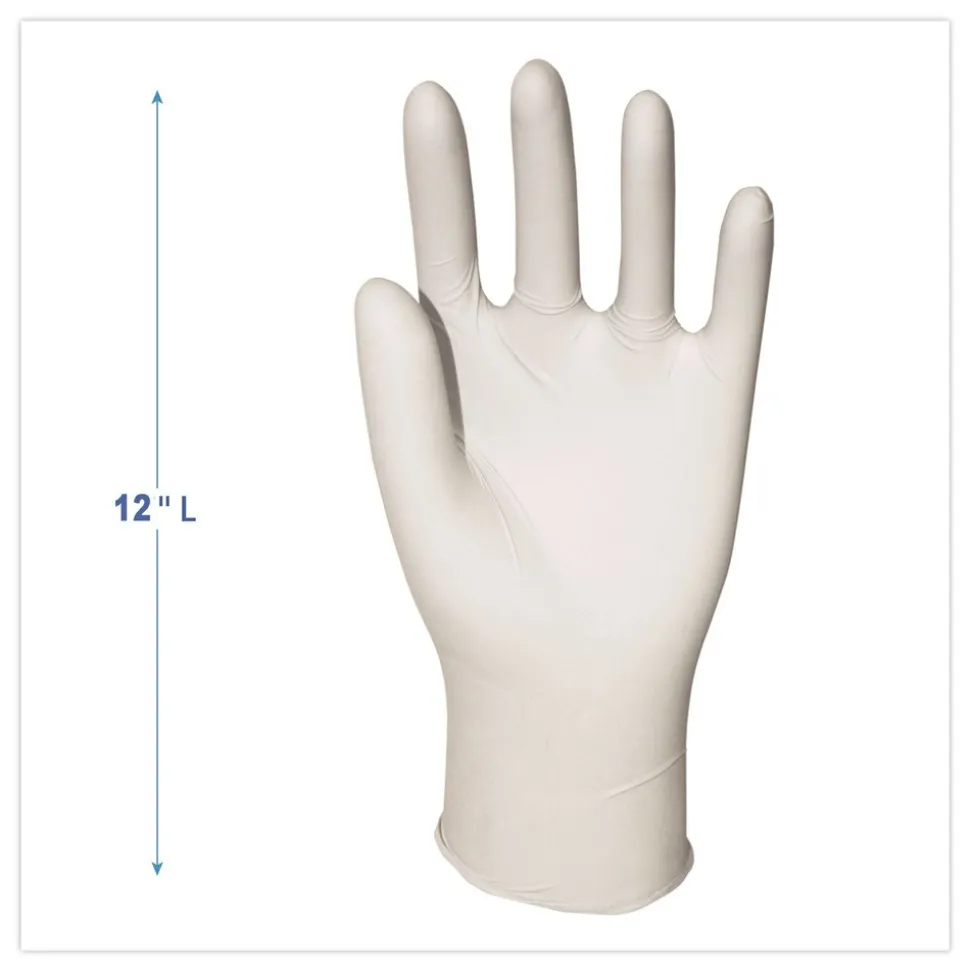 Boardwalk 4.4 mil 9.5 in. Long Powder-Free General-Purpose Latex Gloves - Medium, Natural (100/Box, 10 Boxes/Carton)