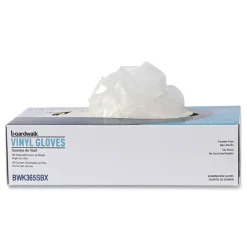 Boardwalk 2.6 mil 9.5 in. Long Powder-Free General Purpose Vinyl Gloves - Small, Clear (100/Box, 10 Boxes/Carton)
